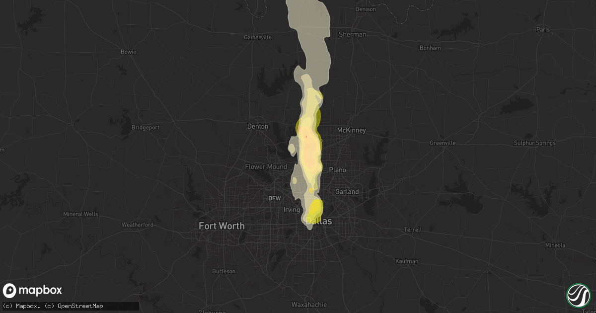 Hail map in The Colony, TX on September 24, 2024