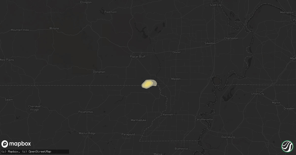 Hail map in Qulin, MO on September 24, 2025