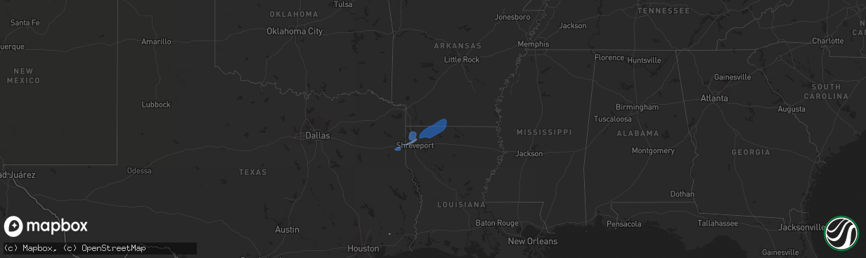 Hail map on September 24, 2025