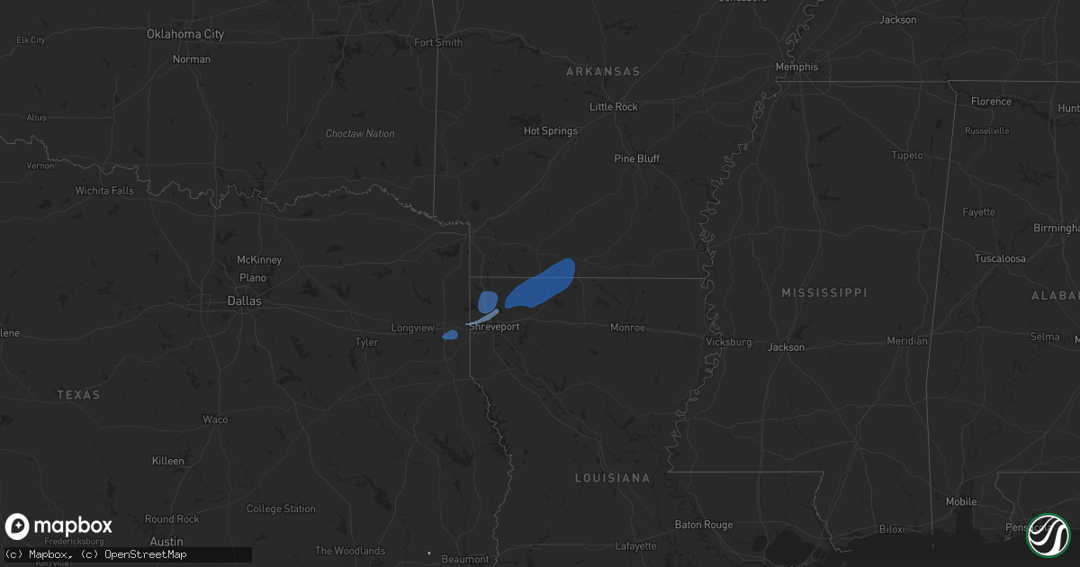 Hail map on September 24, 2025