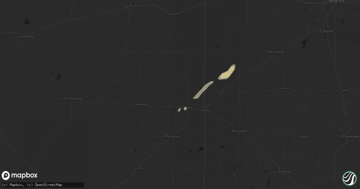 Hail map in Clovis, NM on September 24, 2026
