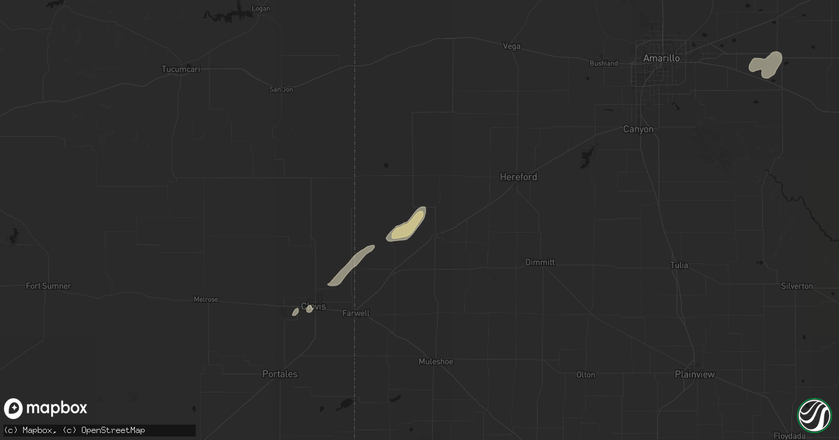 Hail map in Friona, TX on September 24, 2026