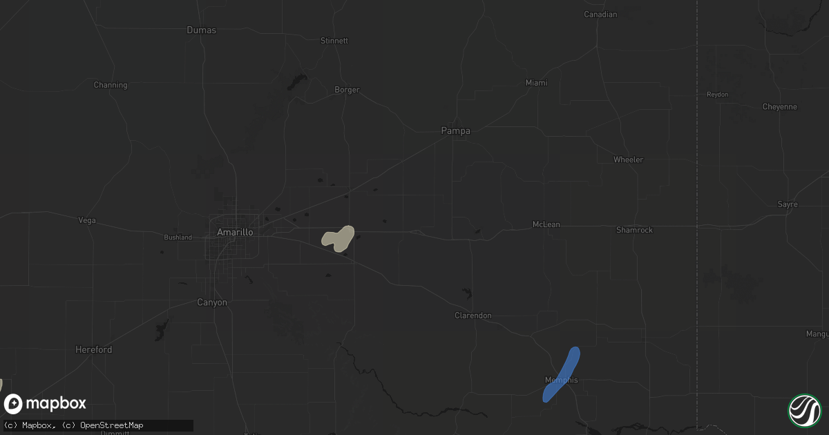 Hail map in Groom, TX on September 24, 2026