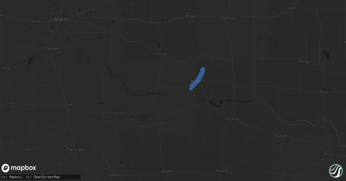 Hail map in Lakeview, TX on September 24, 2026
