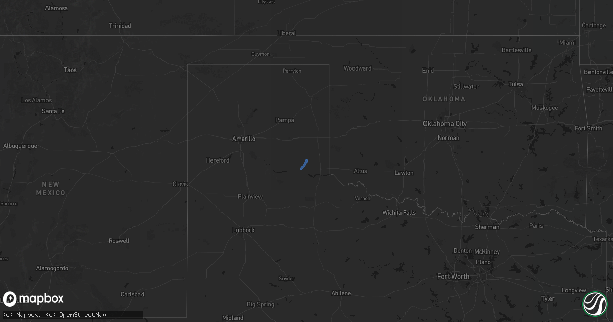 Hail map on September 24, 2026