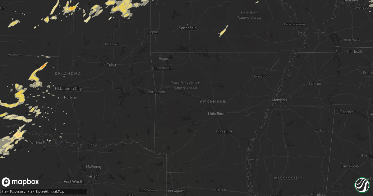 Hail map in Missouri on September 25, 2012