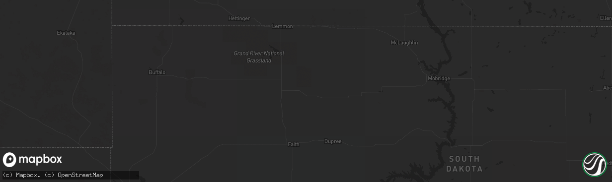 Hail map in Dawson, ND on September 25, 2013