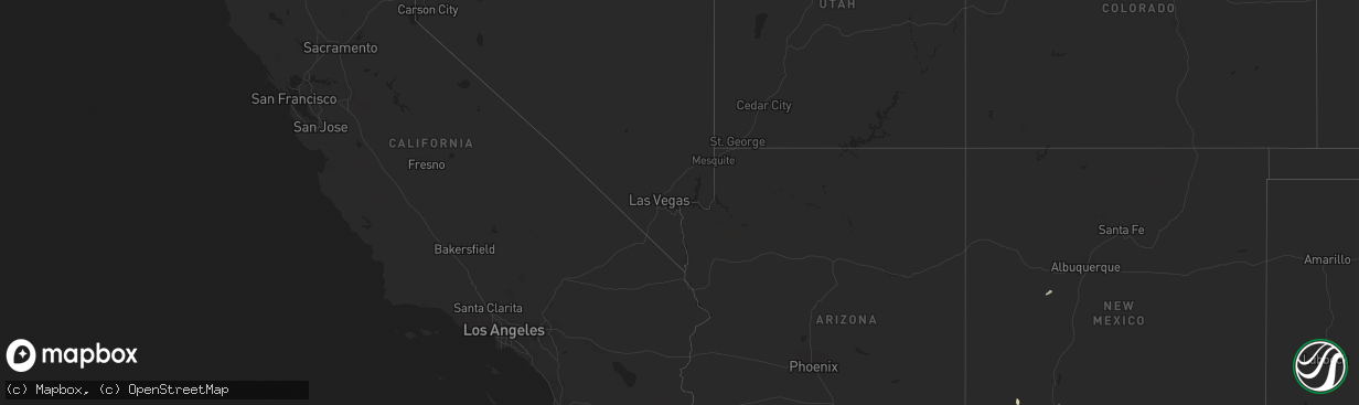 Hail map in California on September 25, 2014