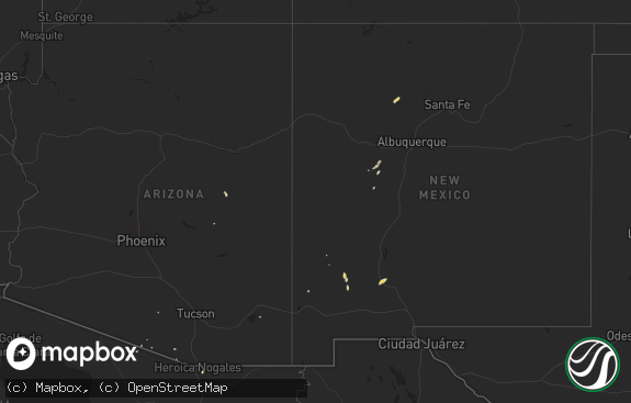 Hail map preview on 09-25-2014