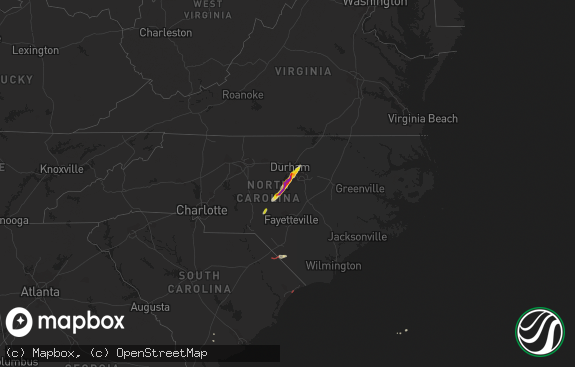 Hail map preview on 09-25-2020