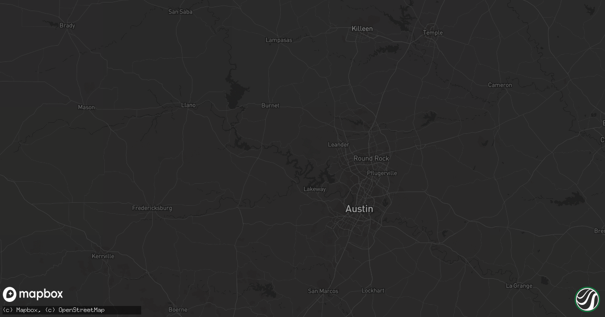 Hail map in Eldorado, TX on September 25, 2023