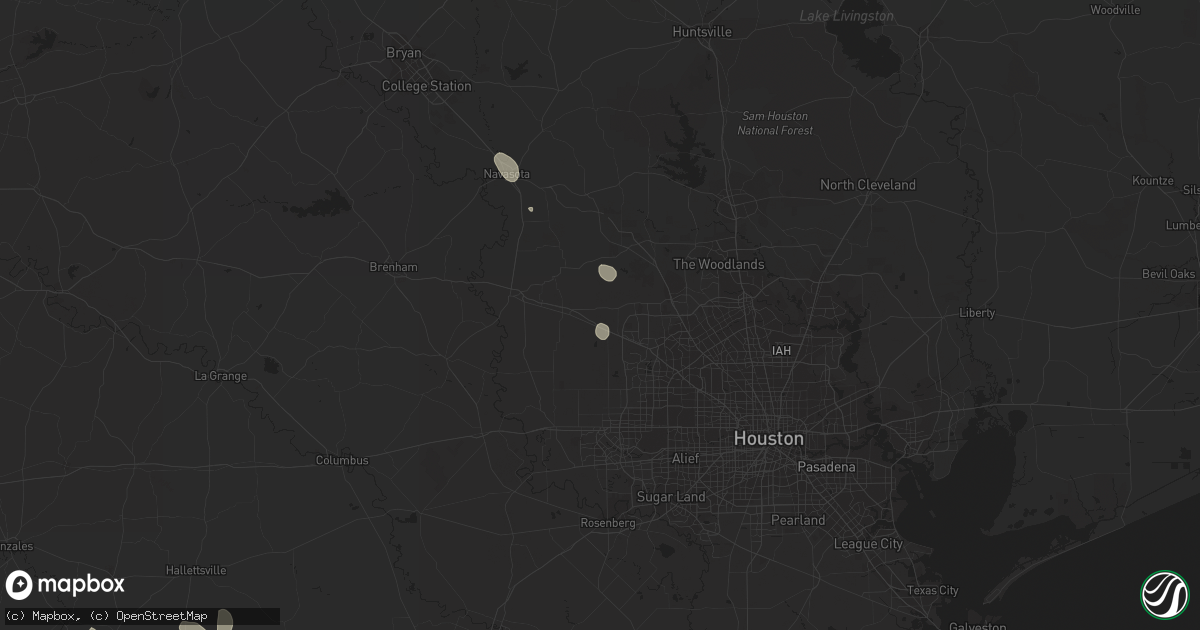 Hail map in Hockley, TX on September 25, 2023