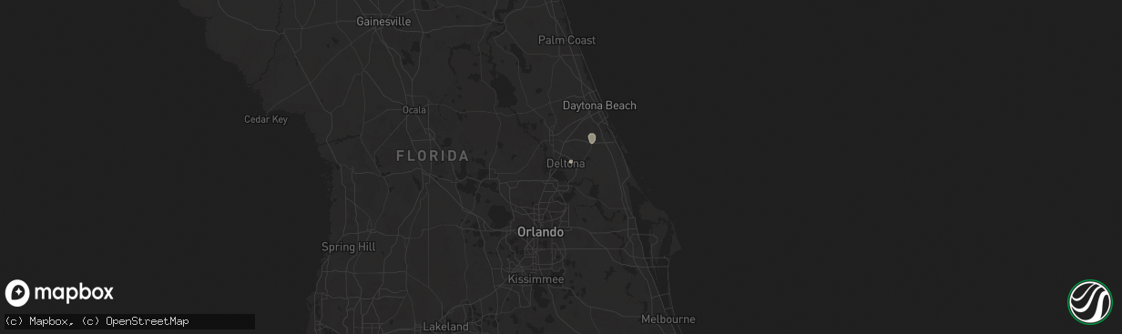 Hail map in Deltona, FL on September 25, 2025