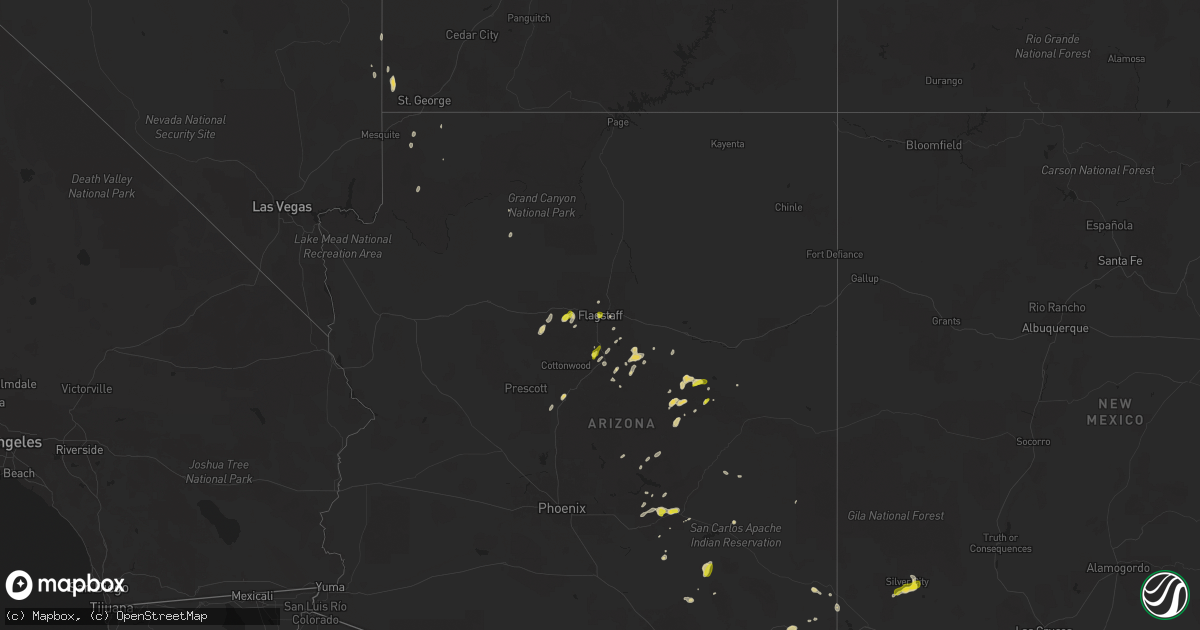 Hail map on September 25, 2025