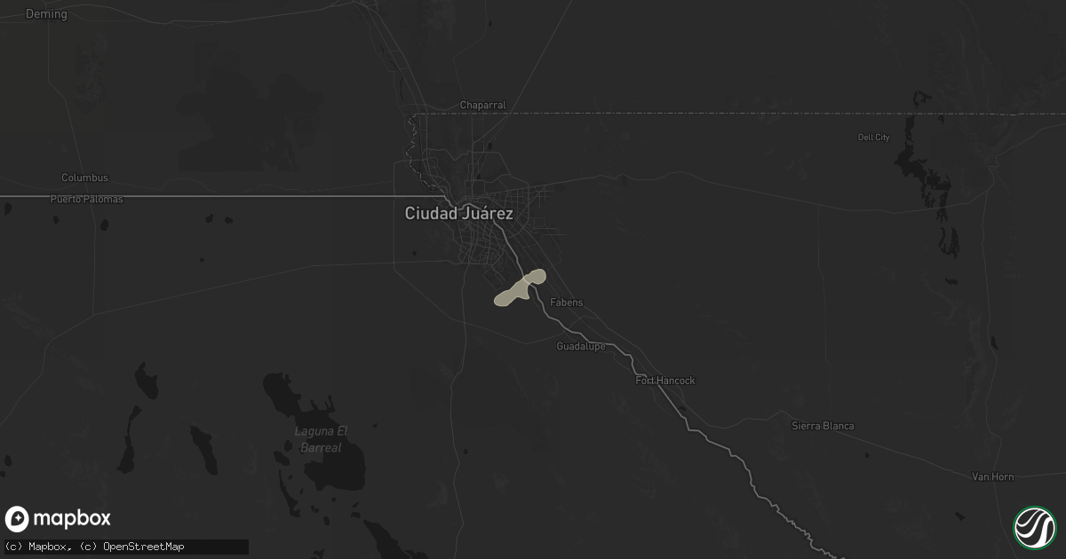Hail map in San Elizario, TX on September 25, 2026