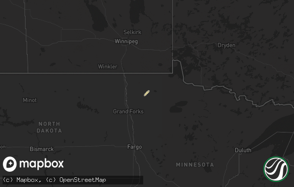 Hail map preview on 09-26-2013