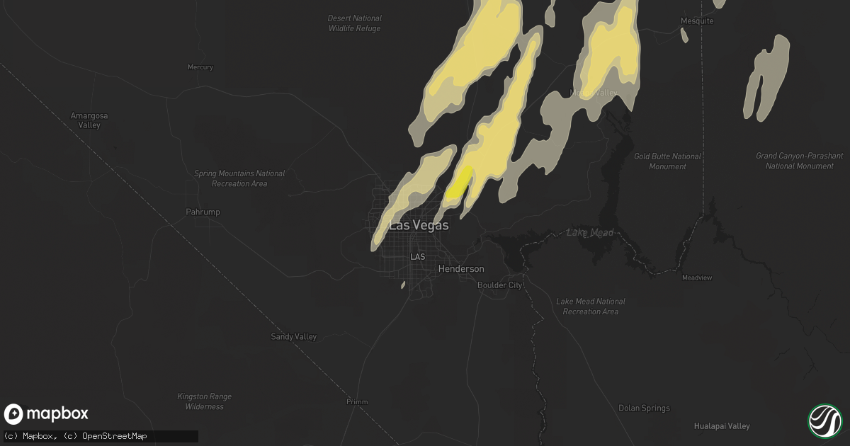 Hail map in Las Vegas, NV on September 26, 2014