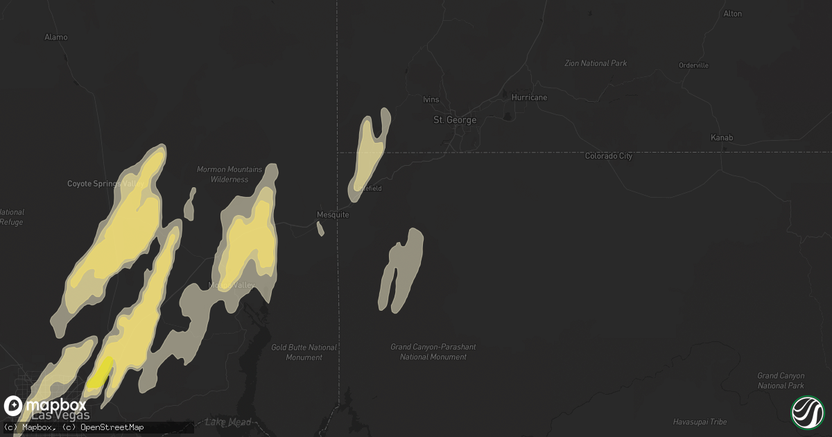 Hail map in Littlefield, AZ on September 26, 2014