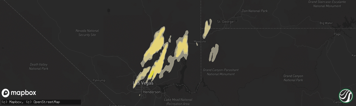 Hail map in Logandale, NV on September 26, 2014