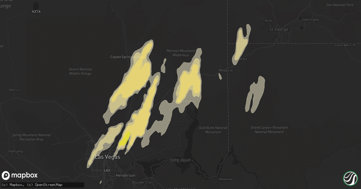 Hail map in Logandale, NV on September 26, 2014