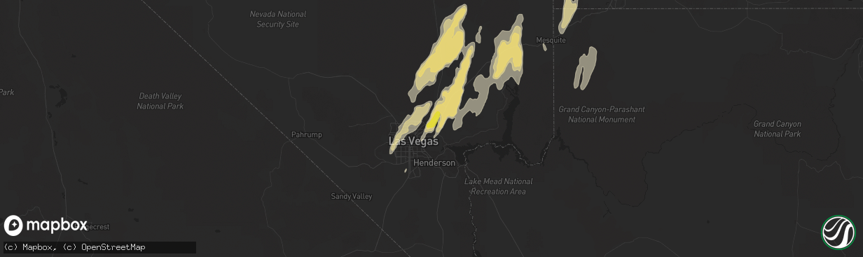 Hail map in Nellis Afb, NV on September 26, 2014