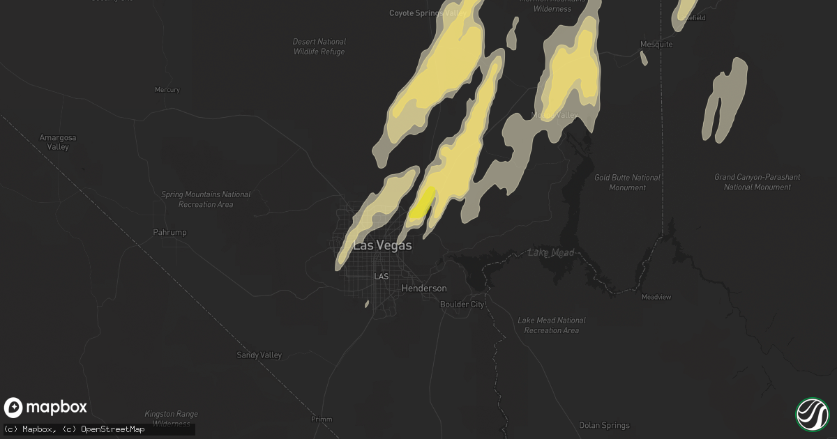 Hail map in Nellis Afb, NV on September 26, 2014