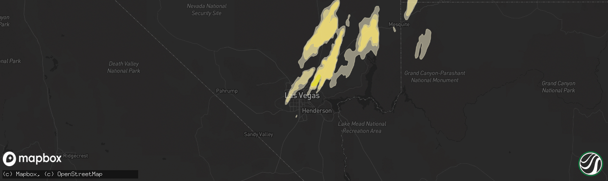 Hail map in North Las Vegas, NV on September 26, 2014