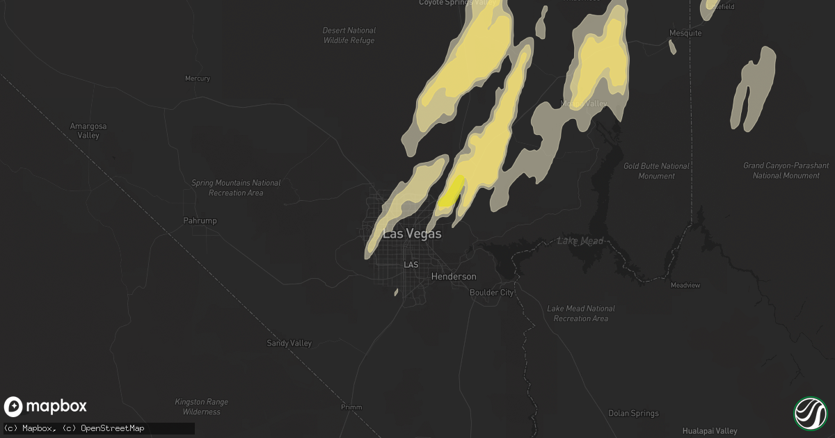 Hail map in North Las Vegas, NV on September 26, 2014