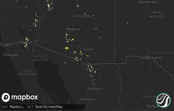 Hail map preview on 09-26-2014