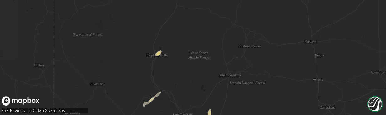 Hail map in Laguna, NM on September 26, 2017
