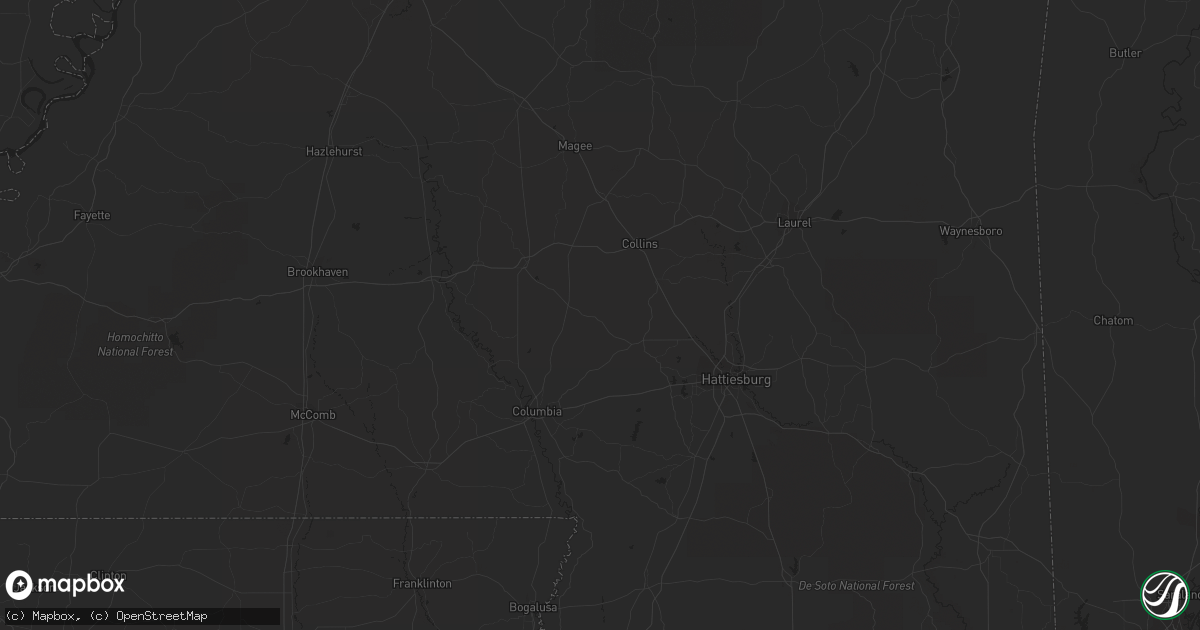 Hail map in Moultrie, GA on September 26, 2018