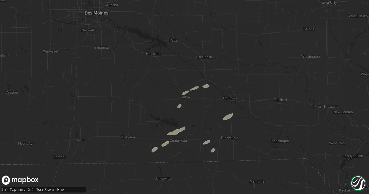 Hail map in Albia, IA on September 26, 2019