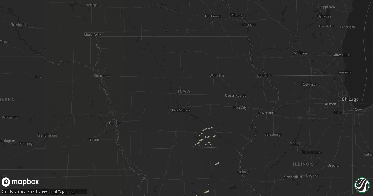 Hail map in Iowa on September 26, 2019