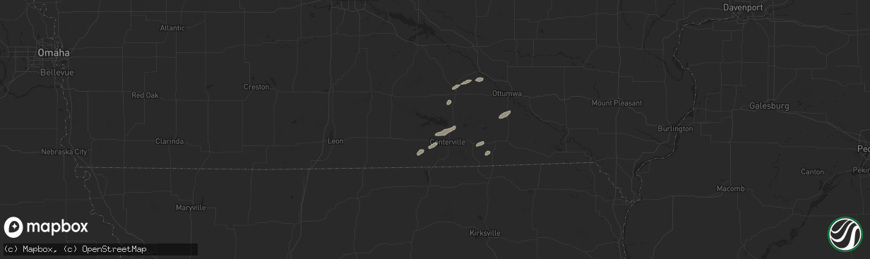 Hail map in Mystic, IA on September 26, 2019