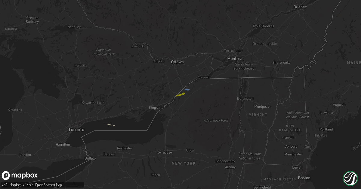 Hail map on September 26, 2019