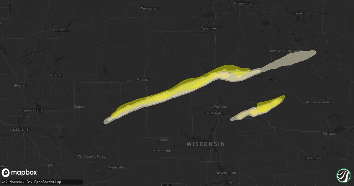 Hail map in Athens, WI on September 26, 2020