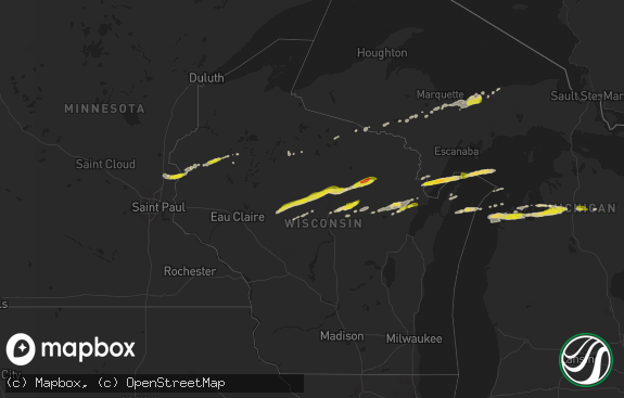 Hail map preview on 09-26-2020