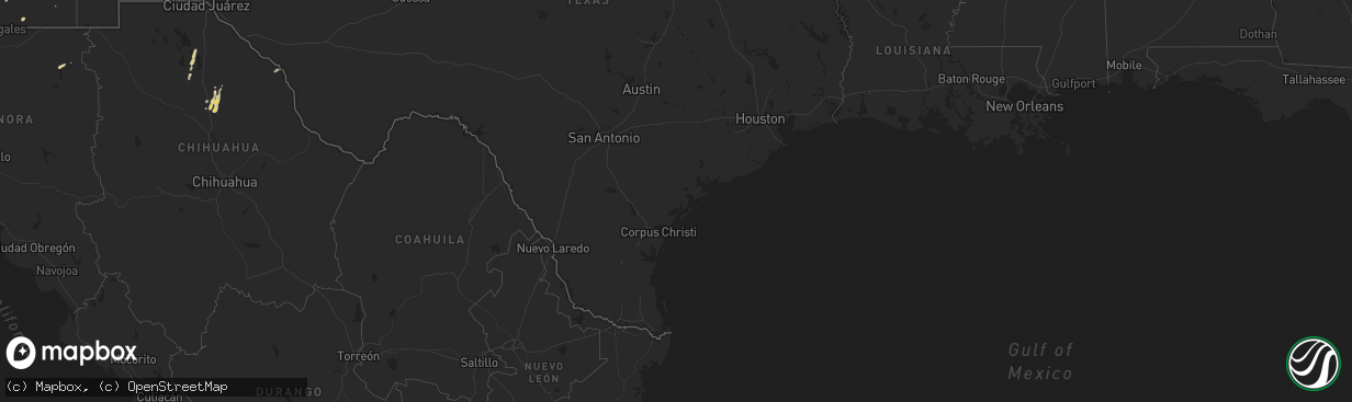 Hail map on September 26, 2021
