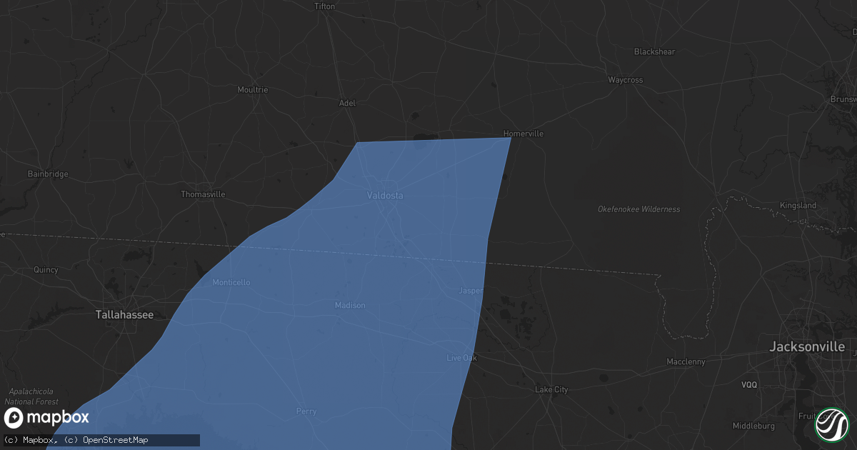 Hail map in Lake Park, GA on September 26, 2024