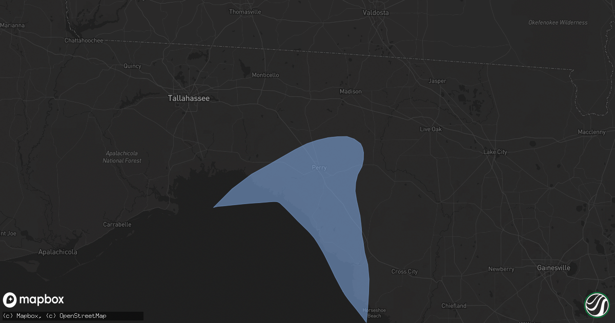 Hail map in Perry, FL on September 26, 2024