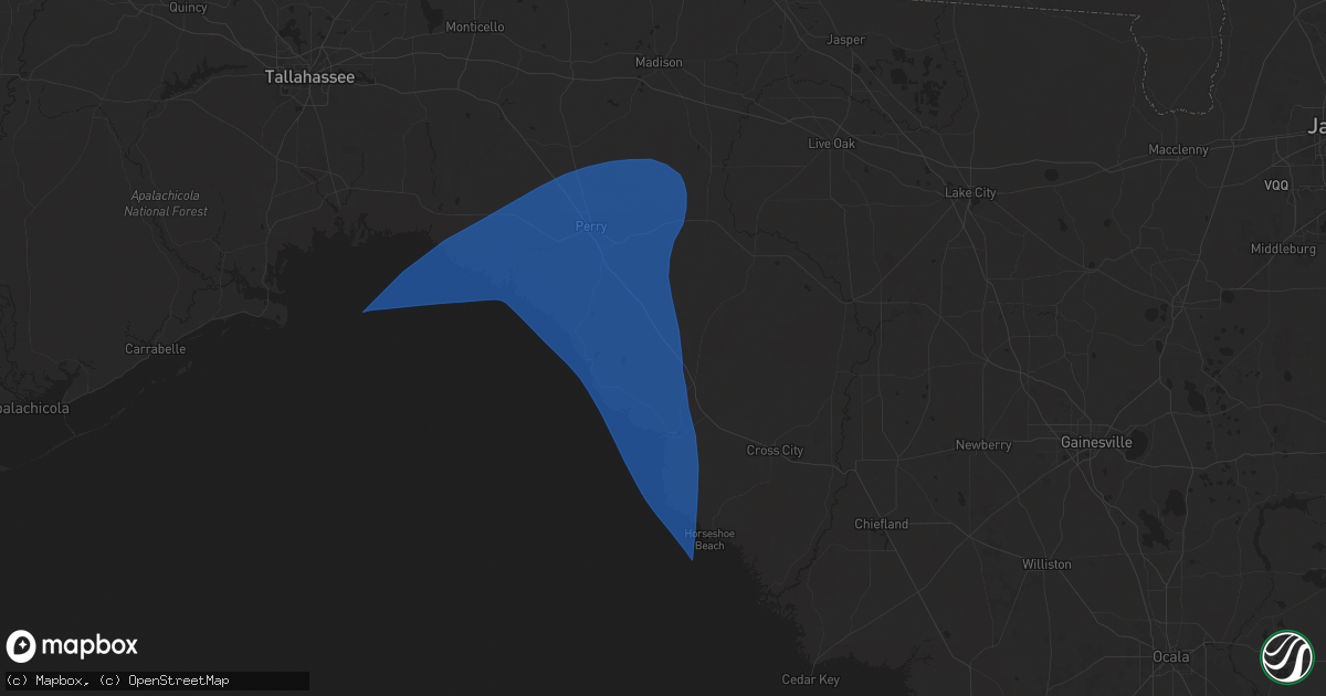 Hail map in Salem, FL on September 26, 2024