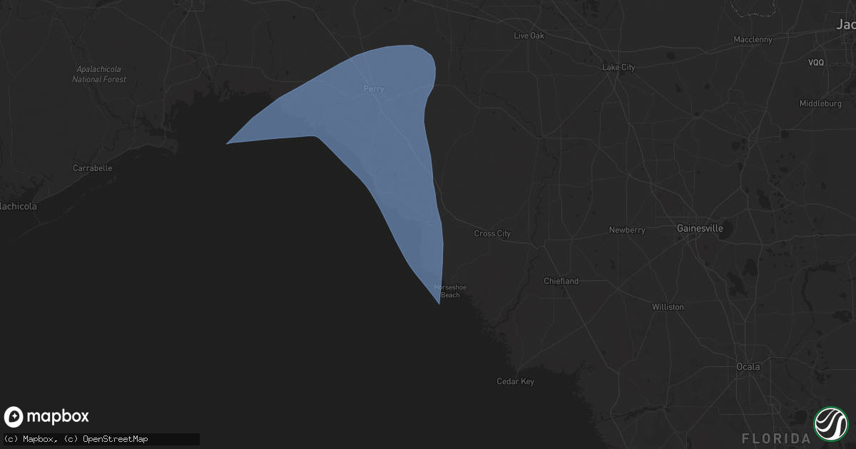 Hail map in Steinhatchee, FL on September 26, 2024
