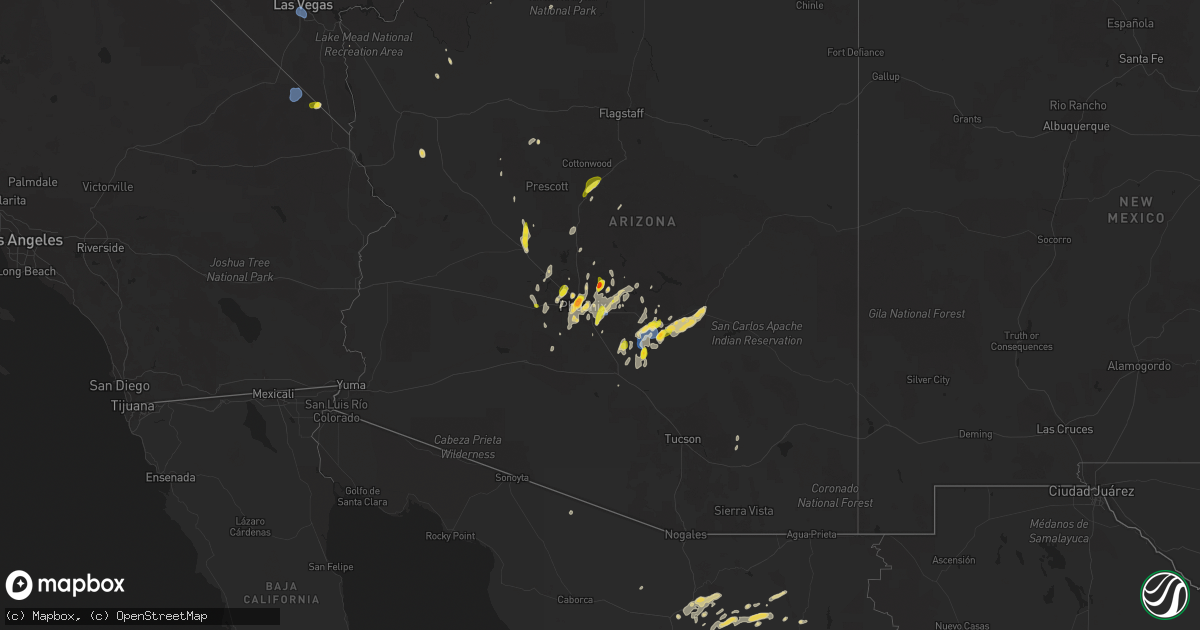 Hail map on September 26, 2025