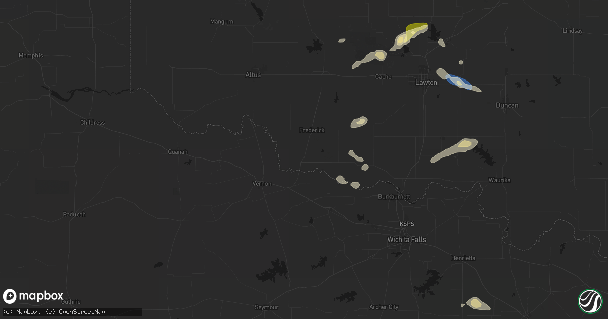 Hail map in Davidson, OK on September 26, 2026