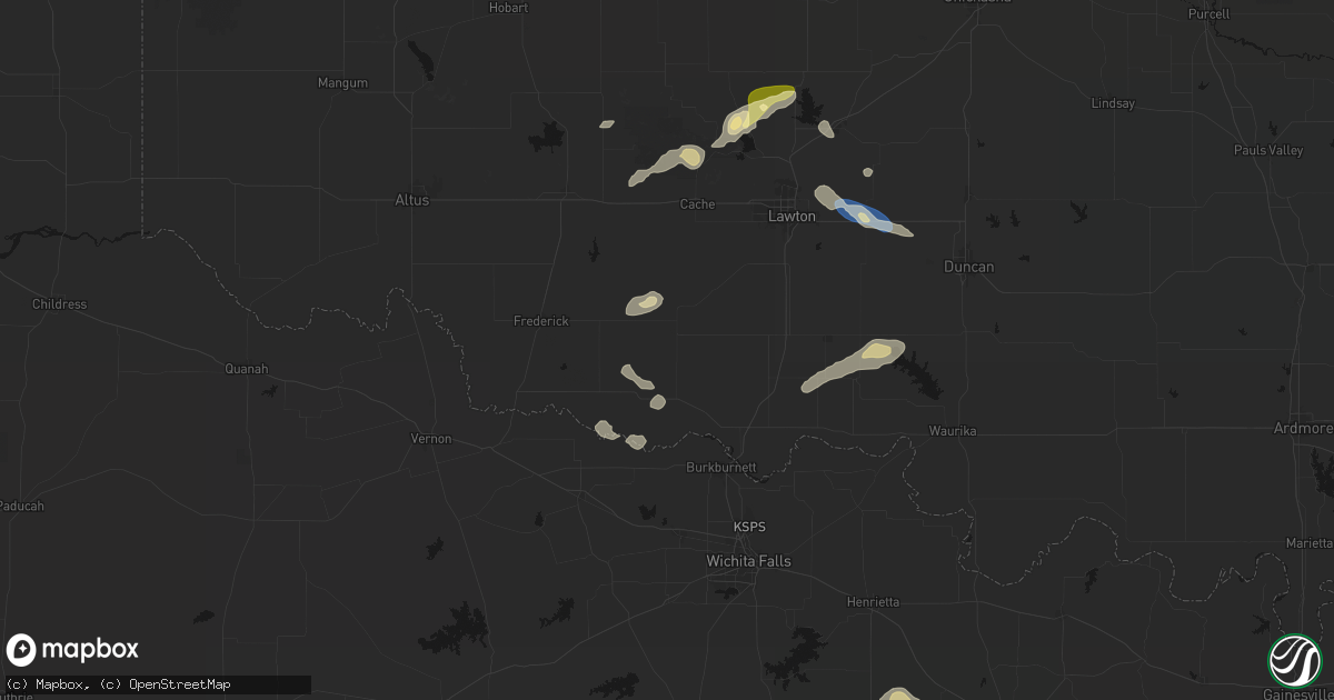 Hail map in Loveland, OK on September 26, 2026