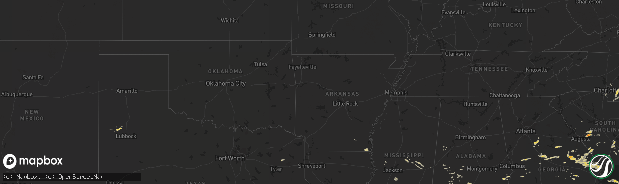 Hail map on September 27, 2011