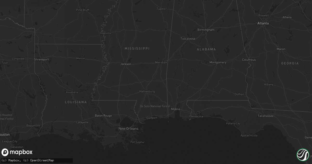 Hail map on September 27, 2012