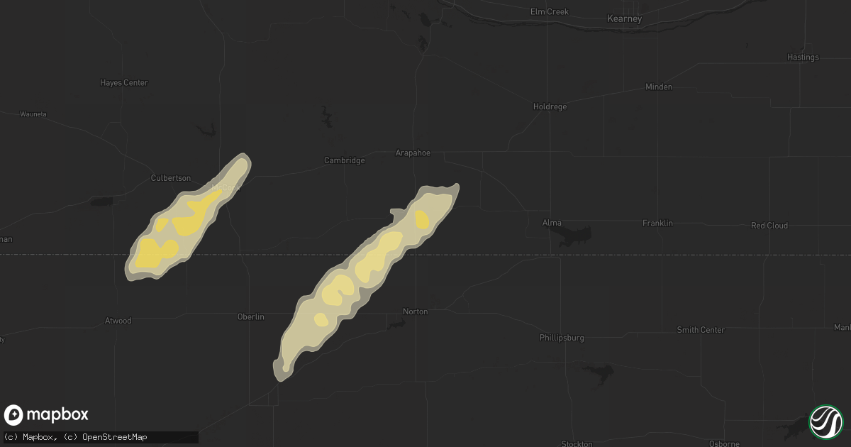 Hail map in Beaver City, NE on September 27, 2013