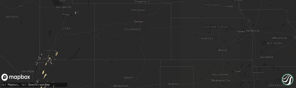 Hail map on September 27, 2014