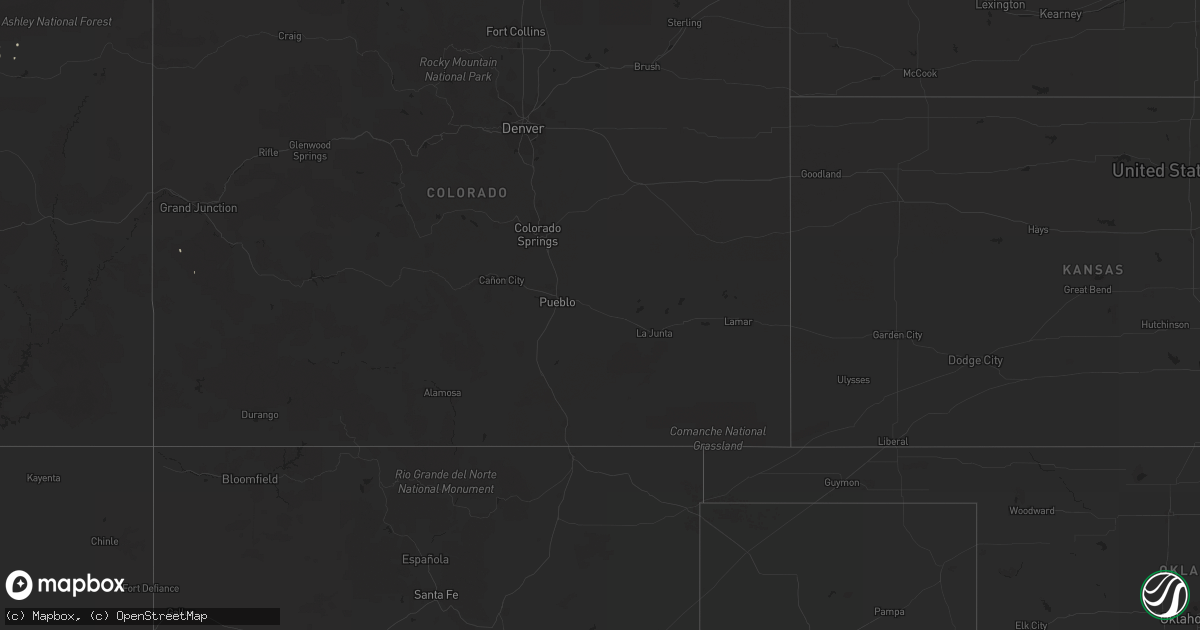 Hail map on September 27, 2014